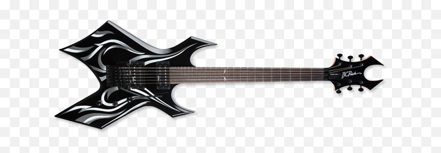 Kerry King Warlock Two Tribal Onyx Bc Rich Guitars - Bc Rich Kerry King Wartribe 6 Png,Rock Guitar Png