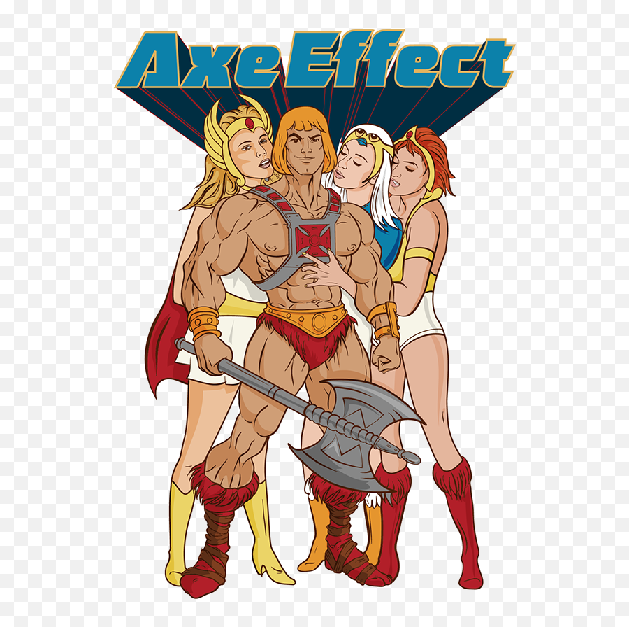 He - Man The Axe Effect On Behance He Man And The Masters Of The Universe Clothes Png,He Man Png