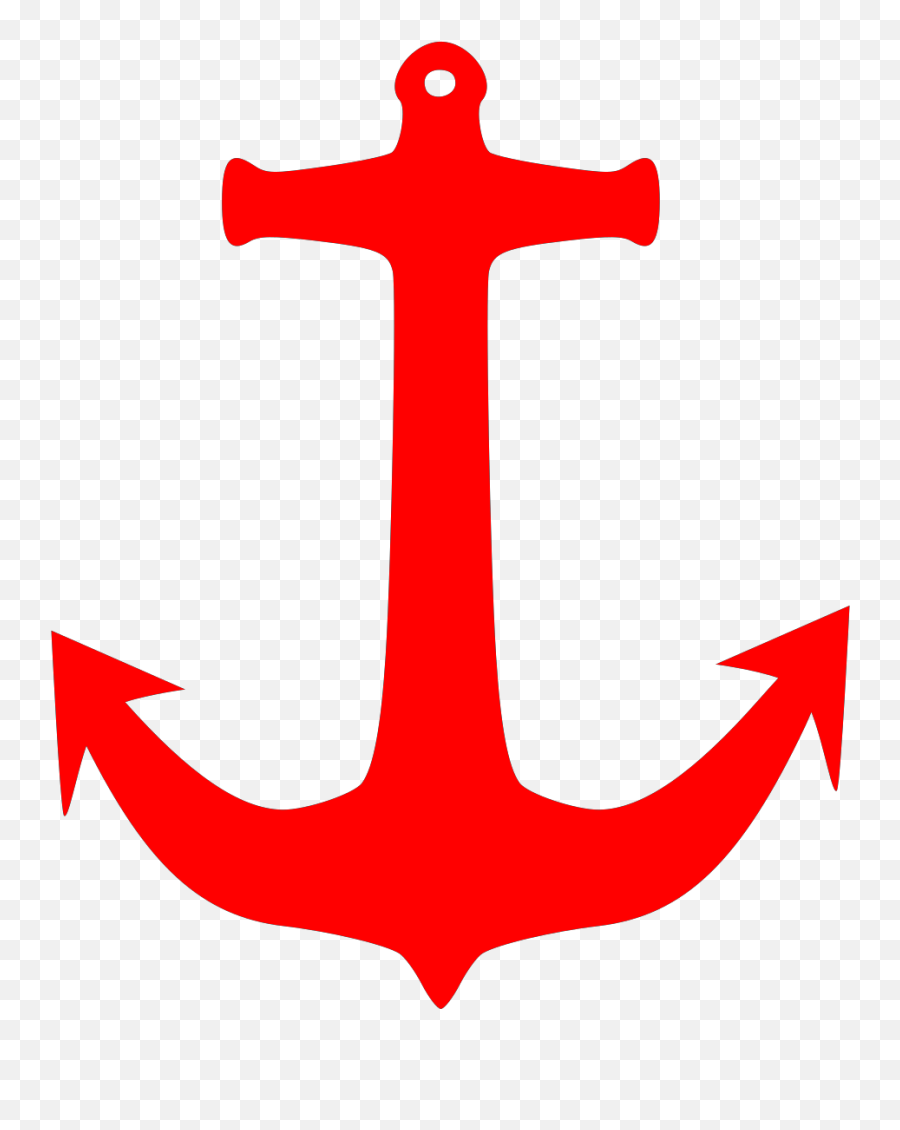 Red Anchor Clip Art - Anchor Clipart Png,Anchor Clipart Png