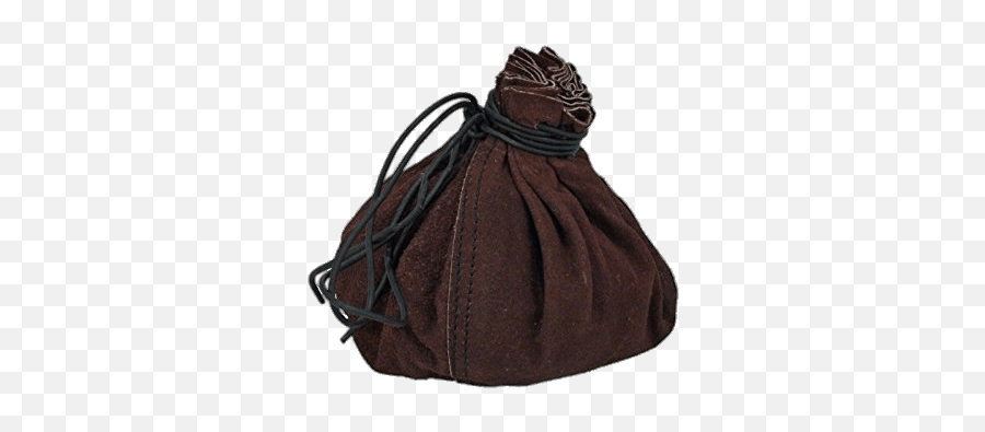 Money Pouch With Black Leather Strings - Money Pouch Png,Purse Png
