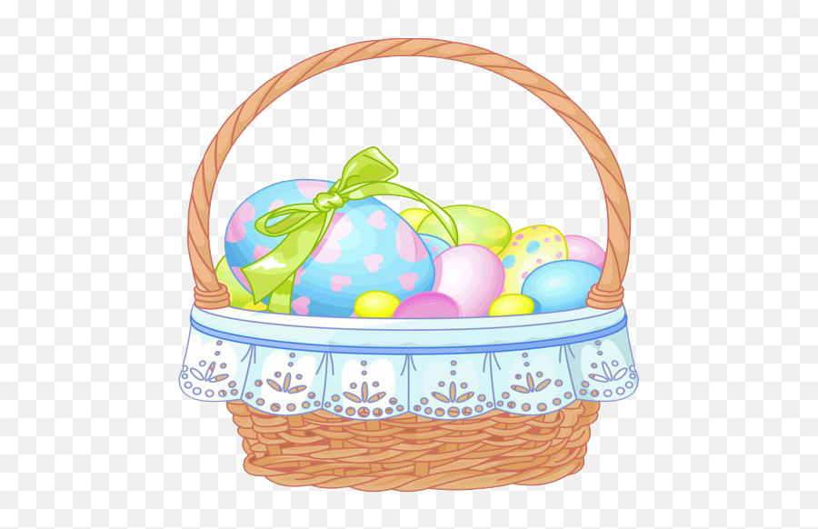 Fruit Basket Png - Easter Basket Transparent Background,Easter Eggs Transparent Background