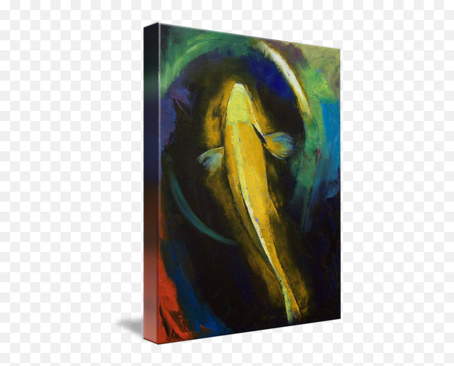 Ogon Koi And Water Ripple By Michael Creese - Picture Frame Png,Water Ripple Png