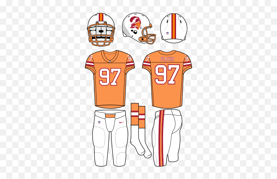 Tampa Bay Buccaneers Throwback Uniform - National Football Tampa Bay Buccaneers Alternate Uniform Png,Tampa Bay Buccaneers Logo Png