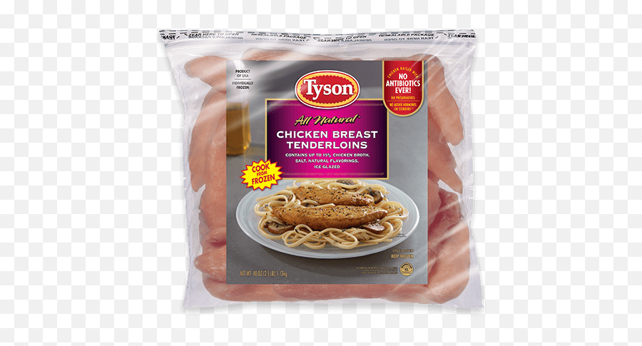 Frozen White Meat Chicken Tenders - Tyson Frozen Chicken Breast Tenderloins Png,Chicken Tenders Png