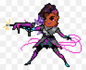 Overwatch Sombra Overwatchsombra - Pixel Spray png