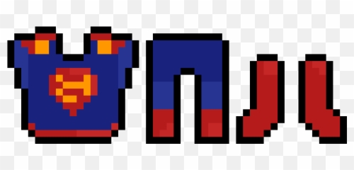 Pixilart - Superman Logo by ZebTBC Mega Man Helmet Pixel Art png