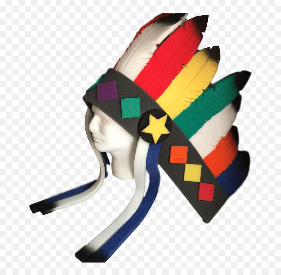 Indian Chief Hat - Native American Headdress Hat Foam Party Hats Art Png,Indian Headdress Png