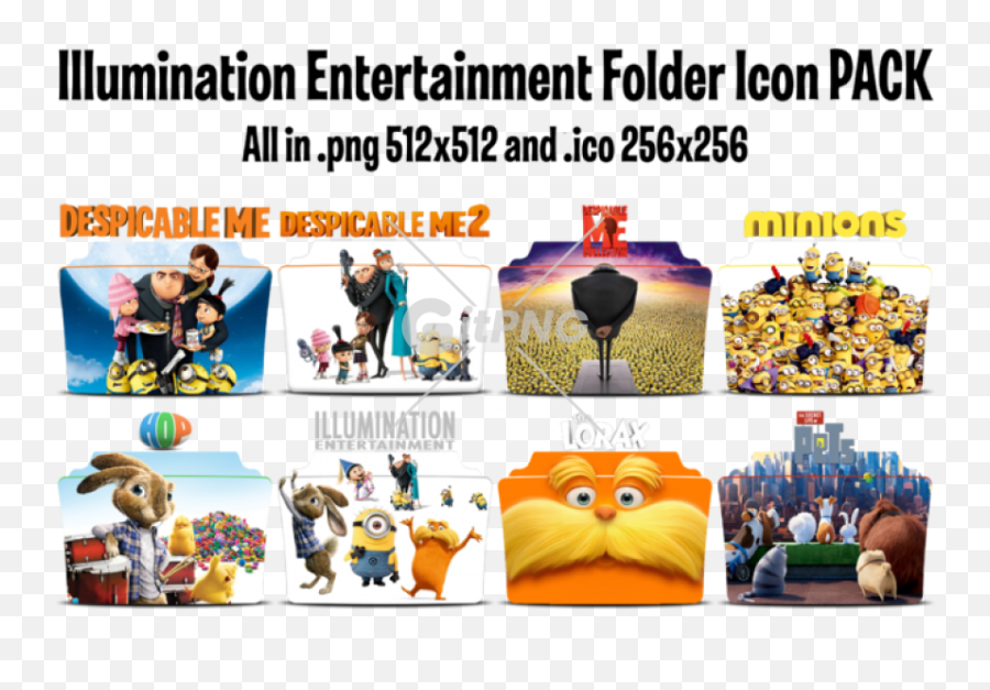 Download Illumination Entertainment Icon Folder Pack By - Language Png,Entertainment Icon Png
