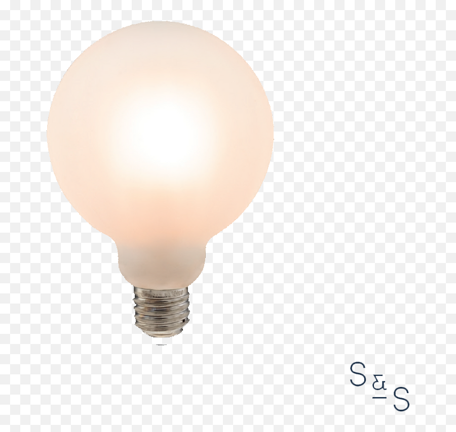 Medium Round G95 Retro - Vintage Porcelain Mattewhite Led Light Bulb Multipack Light Png,Light Bulbs Png
