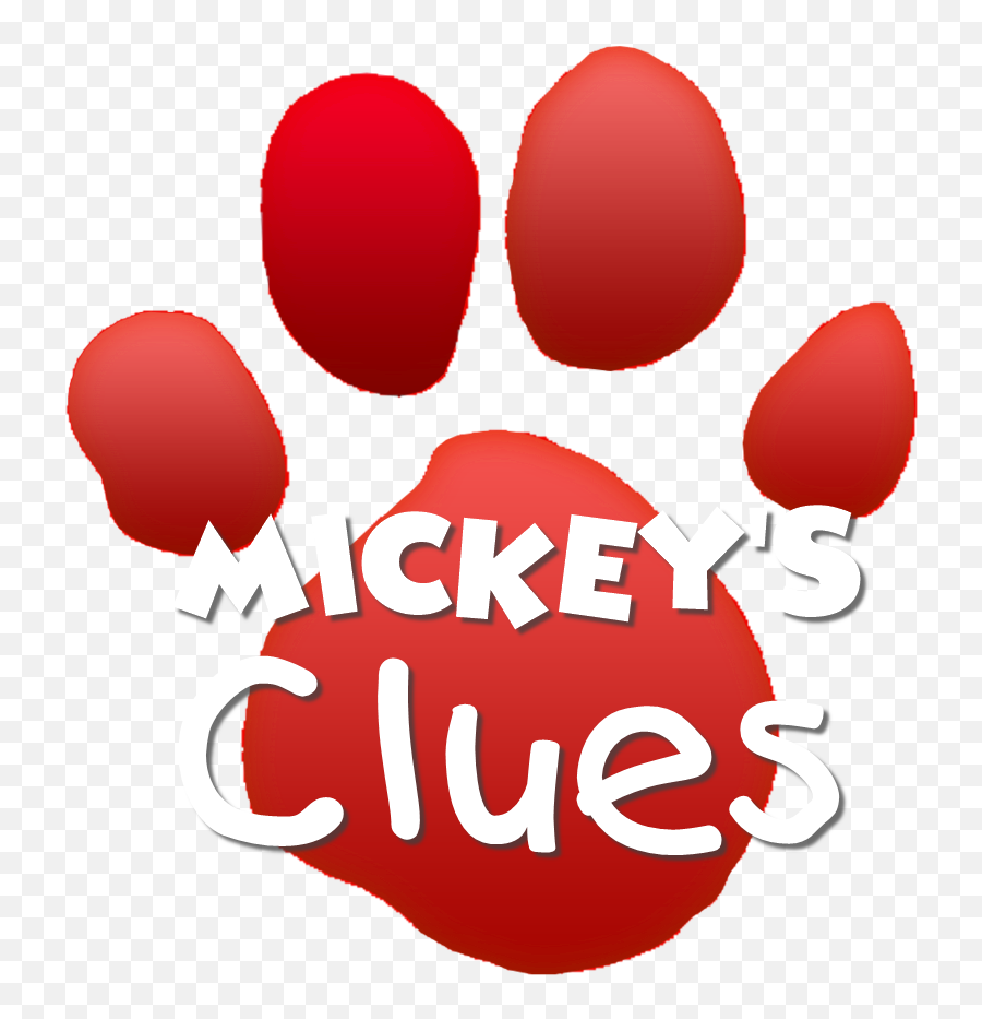 Mickeys Clues Logo Updated Blues - Dog Blues Clues Paw Print Png,Blue Paw Print Logos