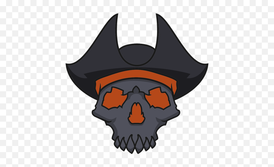 Skull With Pirate Hat - Fictional Character Png,Pirate Hat Transparent Background