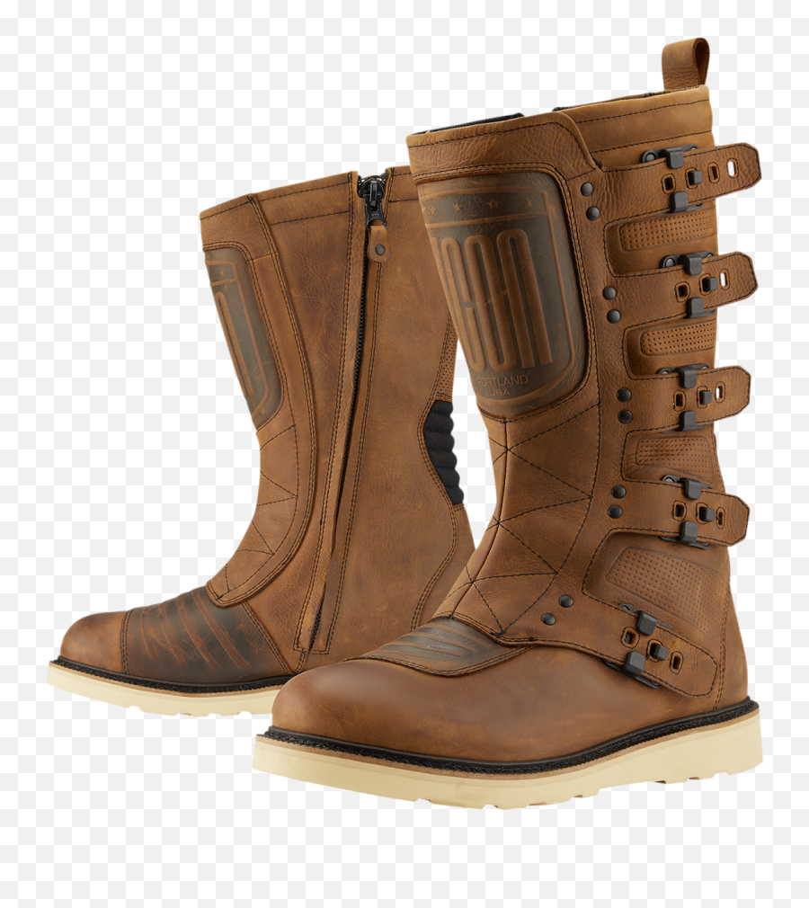 Brown Motorcycle Street Bike Boots - Boot Png,Icon Bike Boots