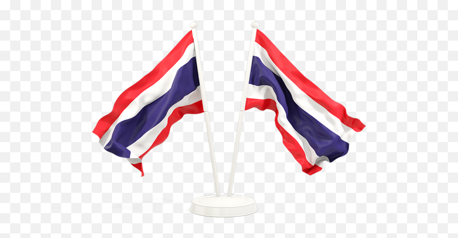 Two Waving Flags - Flagpole Png,Thai Flag Icon