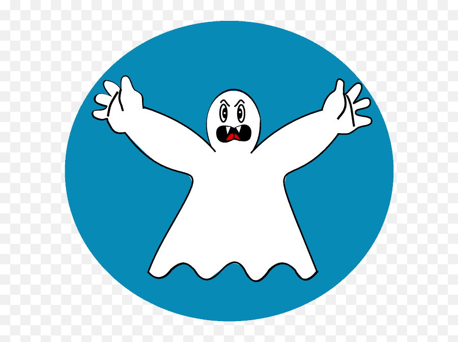 How To Draw A Ghost - Really Easy Drawing Tutorial Easy Ghost Drawing For Halloween Png,Ghostbusters Icon Ghost