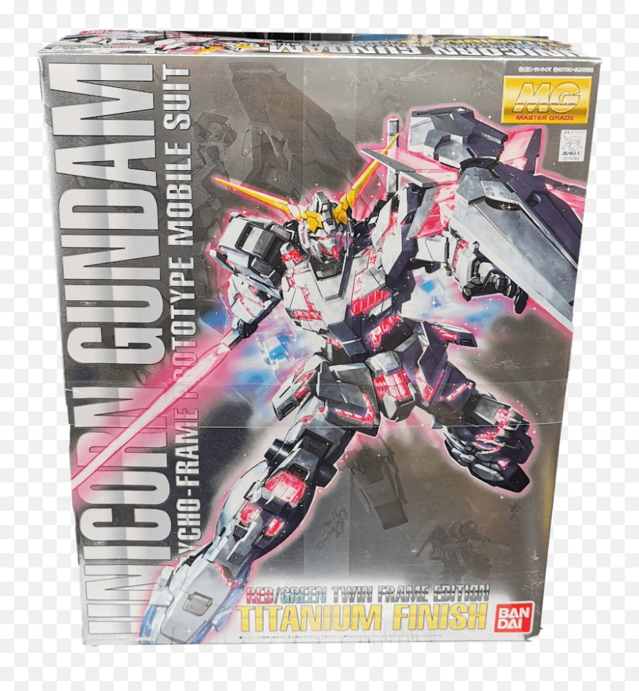 Mg Gundam Unicorn Redgreen Twin Frame Edition Titanium Finish Model Kit - Unicorn Titanium Finish Gundam Png,Gundam Icon