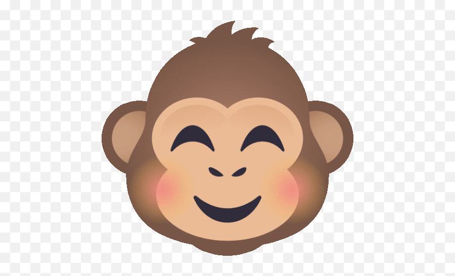 Blushing Monkey Joypixels Sticker - Blushing Monkey Monkey Sad Monkey Emoji Png,Monkey Icon
