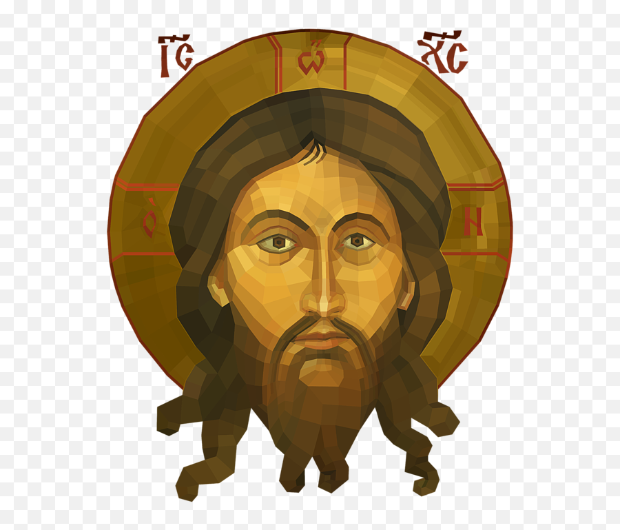 Mandilion Christ Icon Beach Towel For Sale By Richard Davis - Hair Design Png,Davis Icon