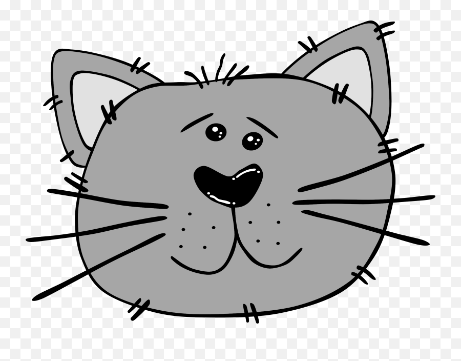 Download Cat Face Png - Cat Face Hd Cartoon,Sad Cat Png