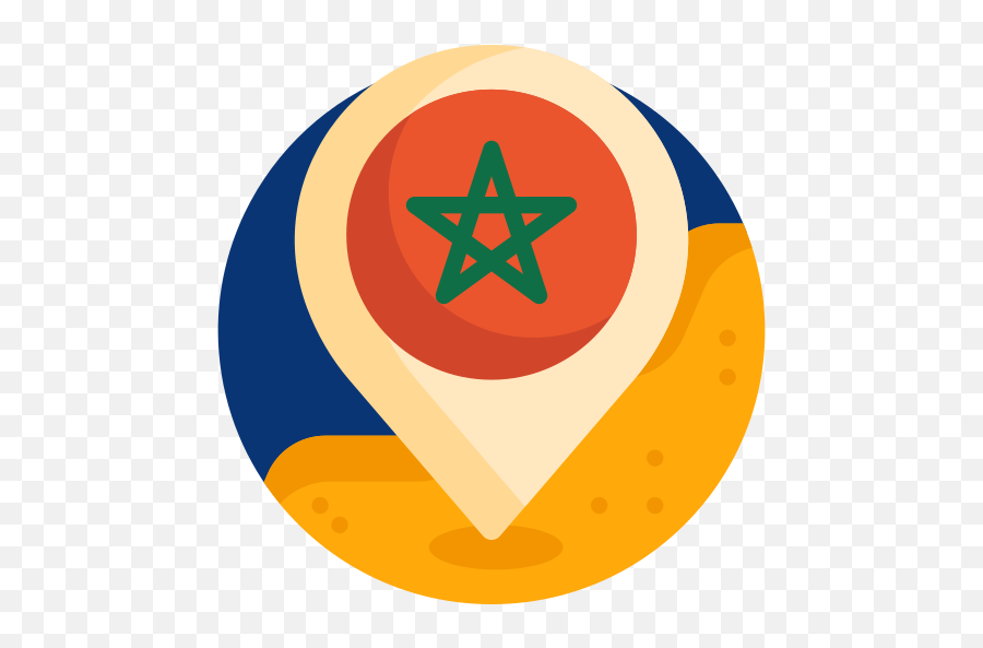 Morocco - Free Maps And Location Icons Dot Png,Black Desert Red Icon On Map
