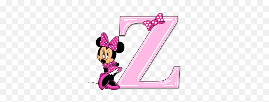 Minnie Mouse Pink Alphabet Jewels Art Creation - Minnie Mouse Pink Letter Z Png,Alphabet Png