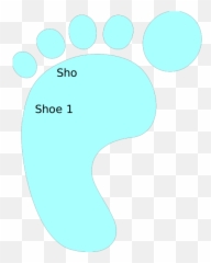 Foot Outline Png Svg Clip Art For Web - Download Art Etiquetas Para Agua Baby Shower