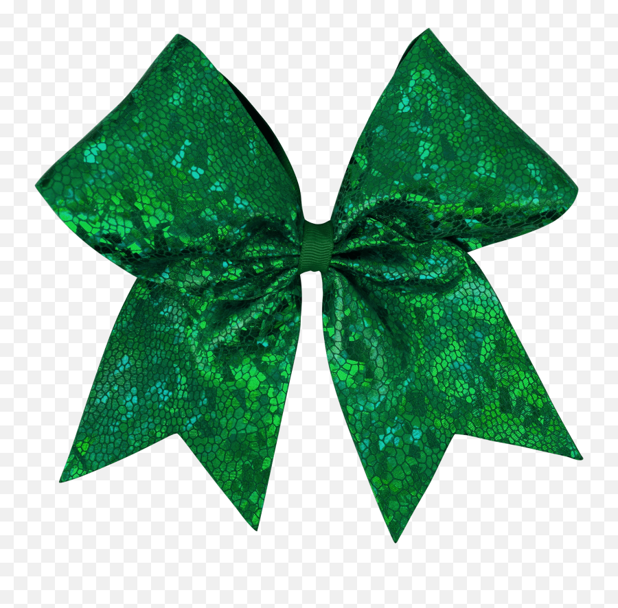 Cracked Ice I Love Cheer Hair Bow - Illustration Png,Green Bow Png
