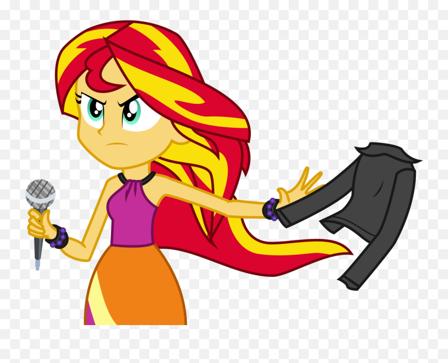Artist Alicornoverlord Clothes - Sunset Shimmer Take Off Draw Sunset Shimmer Equestria Girls Png,Icon Overlord Jacket
