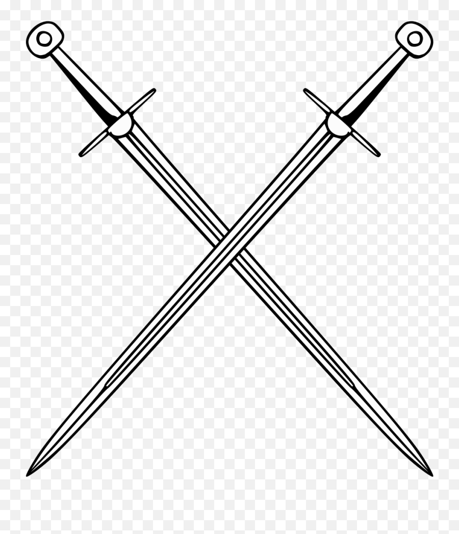 Sword Middle Ages - Crossed Sword Transparent Background Png,Sword Png
