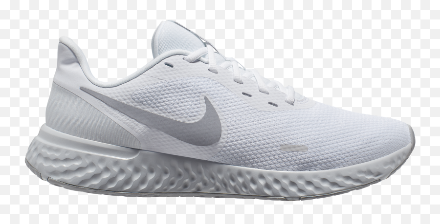 Nike Revolution 5 Whitewolf Grey - Nike Revolution 5 White Men Png,White Nike Logo Transparent