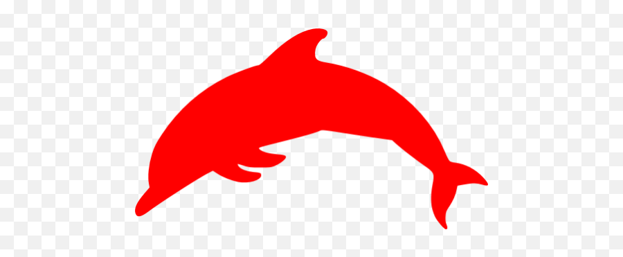 Red Dolphin Icon - Free Red Dolphin Icons Dolphin Safe Label Png,Dolphin Clipart Png