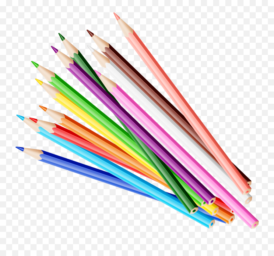 Pencils Transprent Png - Transparent Color Pencil Png,Color Pencil Png