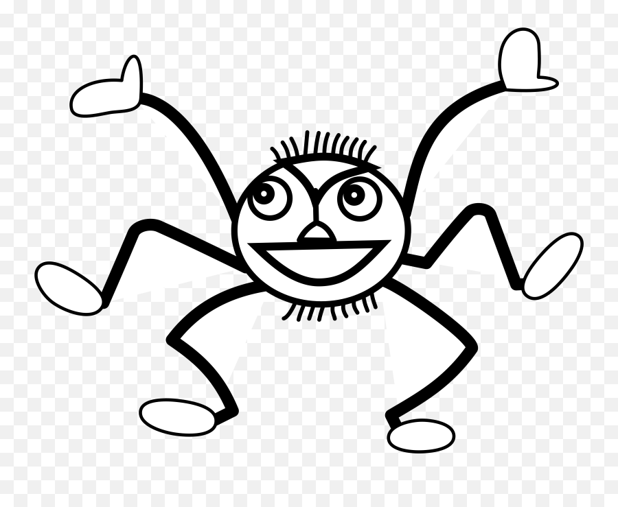 Spider Black And White Clipart - Clipart Cute Spider Black And White Png,Spider Clipart Png