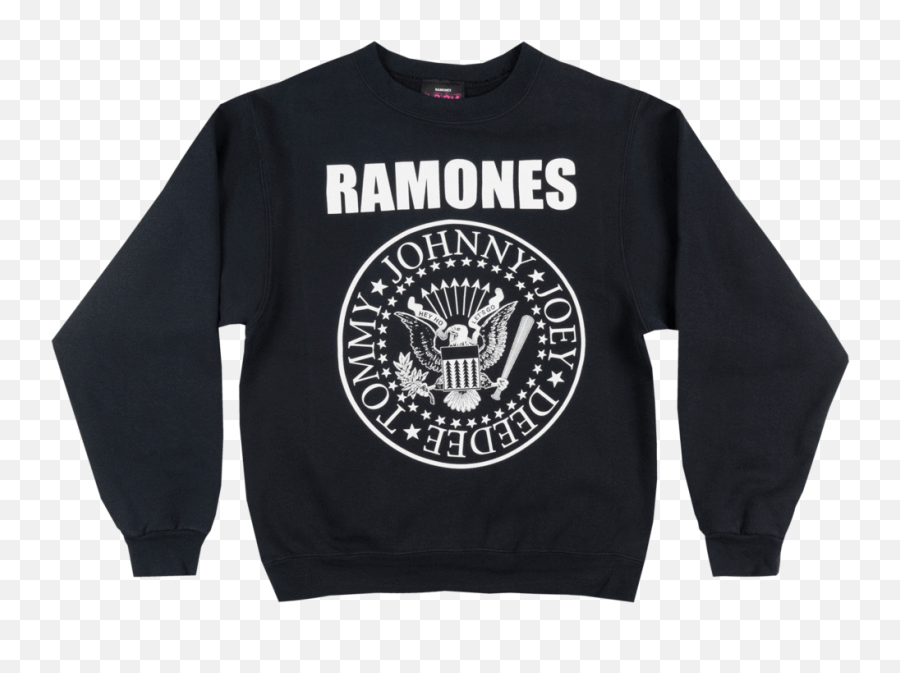 The Ramones Presidential Seal Crewneck Sweatshirt Music Pullover Mens Black - Ramones Logo Shirt Png,Presidential Seal Png