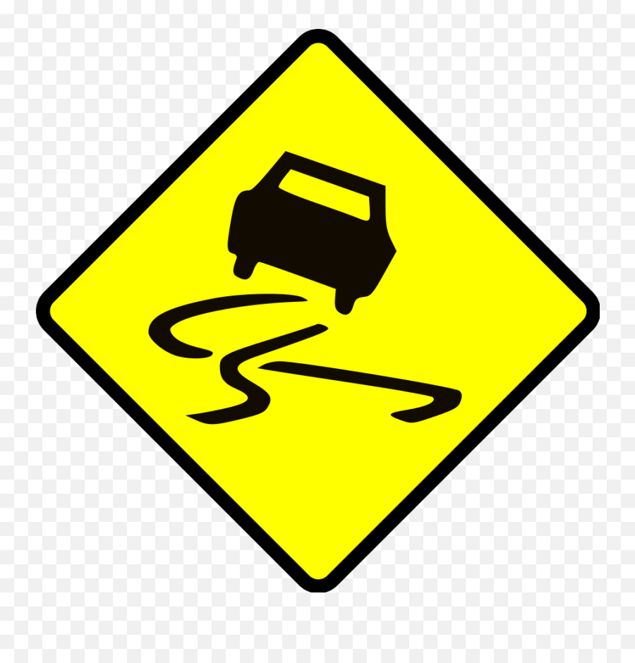 Slippery When Wet Png Clip Arts For Web - Slippery Road Sign Png,Wet Png