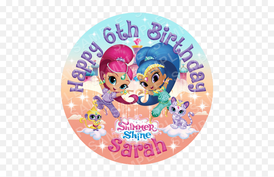 Shine - Cup Cake Toppers Shimmer And Shine Png,Shimmer Png