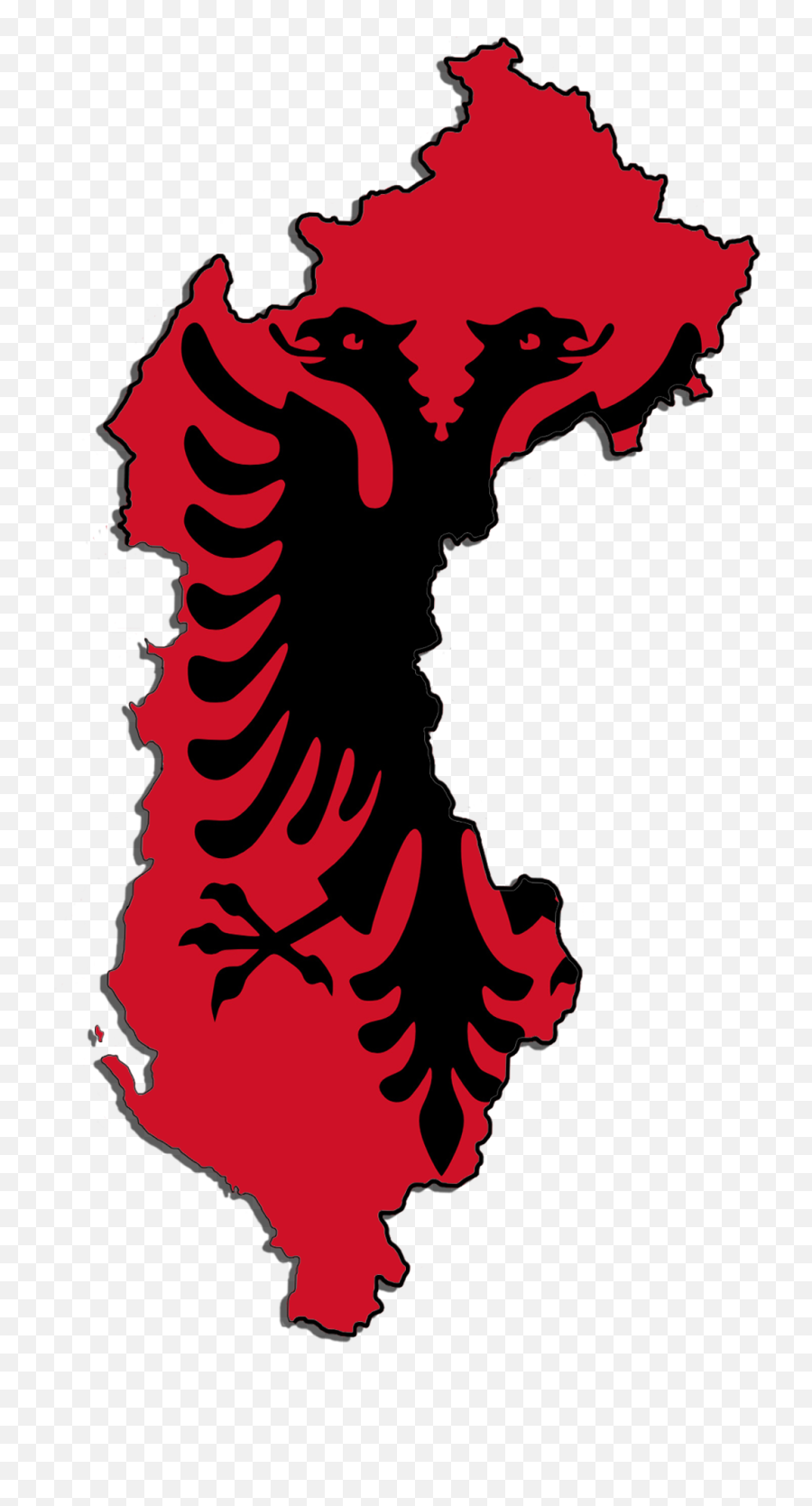 A Order Of Google Inc - Albania And Kosovo Map Clipart Kosovo Is Albania Map Png,Google Map Pin Png