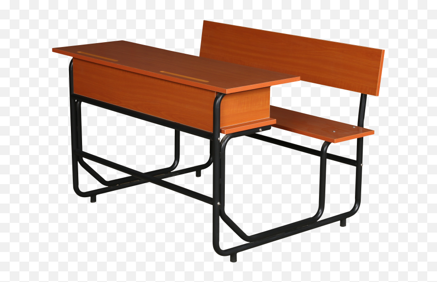 Mdf Double School Desk And Bench Student Attached Chairs Primary Furniture - Buy Primary School Furnituredouble School Desk And Writing Desk Png,School Desk Png