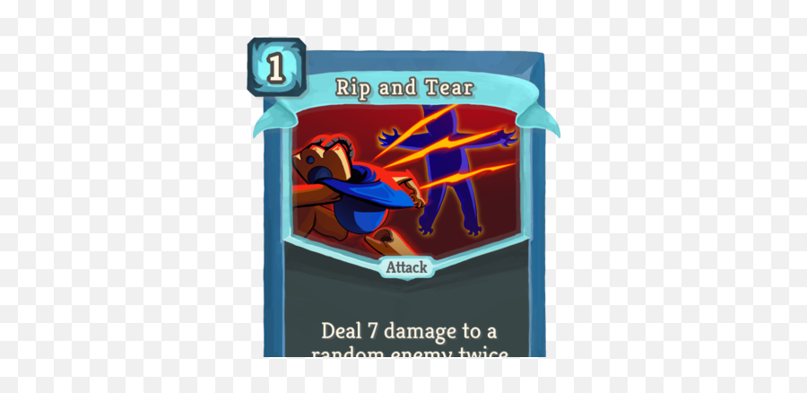 Rip And Tear - Slay The Spire Meme Cards Png,Page Rip Png
