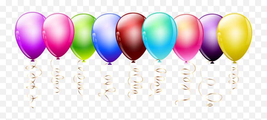 Transparent Balloons Clipart - Balloon Png Clipart Transparent,Birthday Balloons Transparent Background