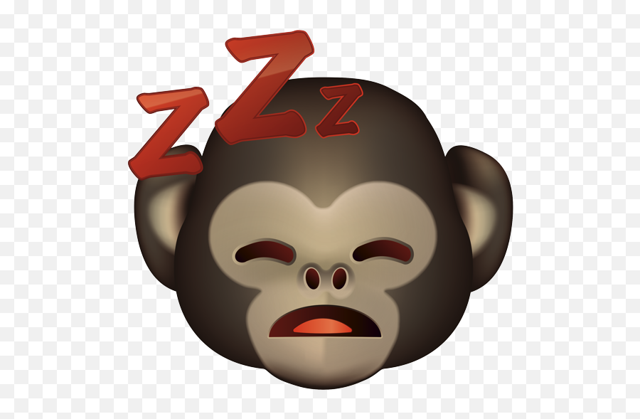Emoji U2013 The Official Brand Sleeping Monkey Face - Sleeping Monkey Emoji Png,Monkey Emoji Png