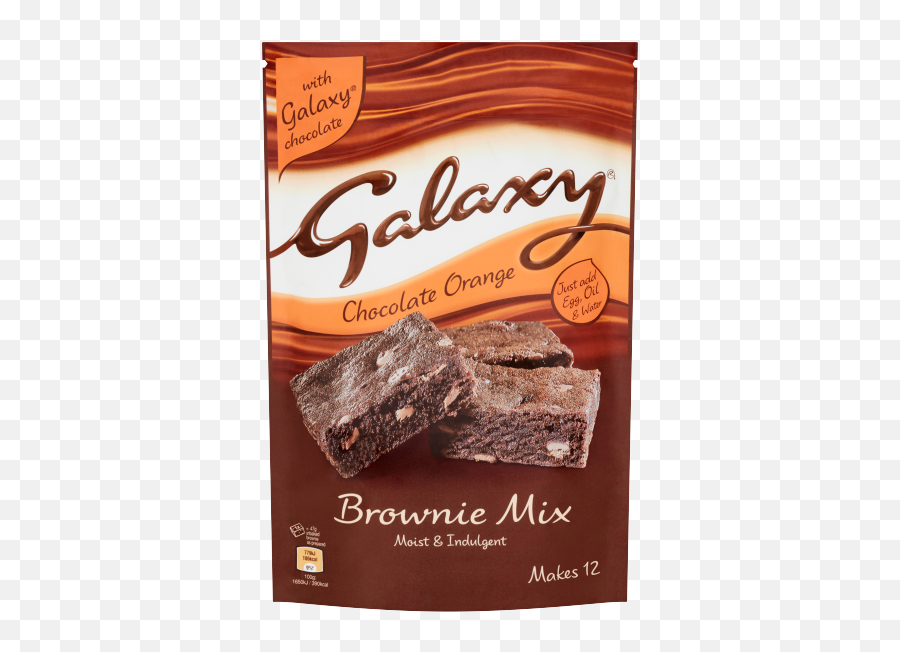 Galaxy Chocolate Orange Brownie - Aimia Foods Galaxy Chocolate Orange Brownie Mix Png,Brownie Png