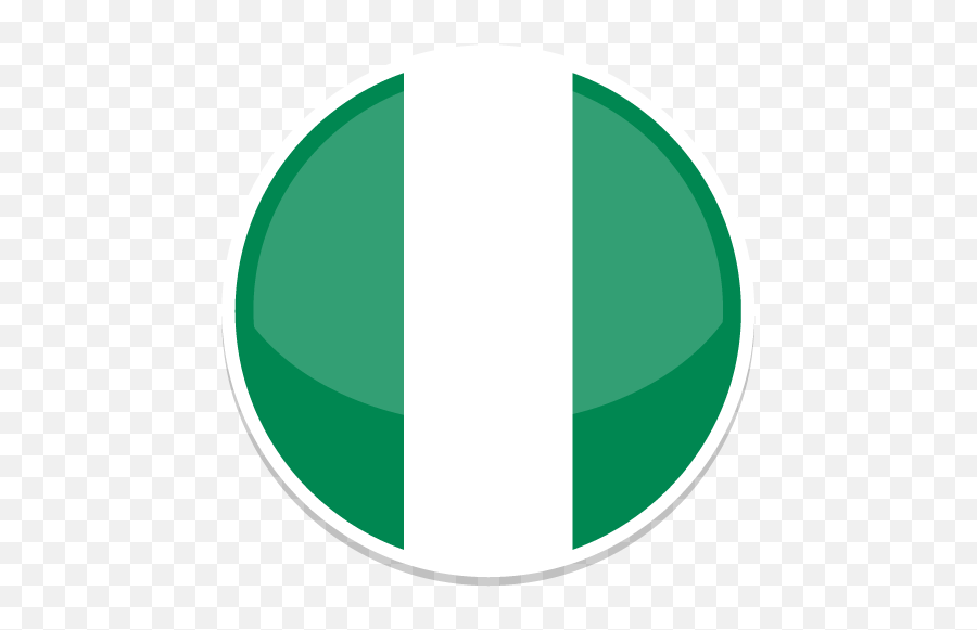 Nigeria Icon Myiconfinder - Nigeria Circle Flag Png,Oman Flag Png