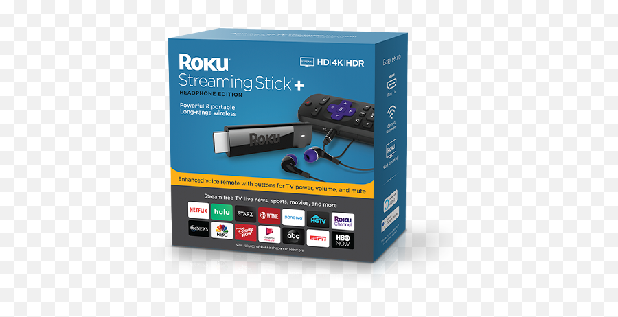 Roku Streaming Stick Headphone Edition Powerful And Png Logos