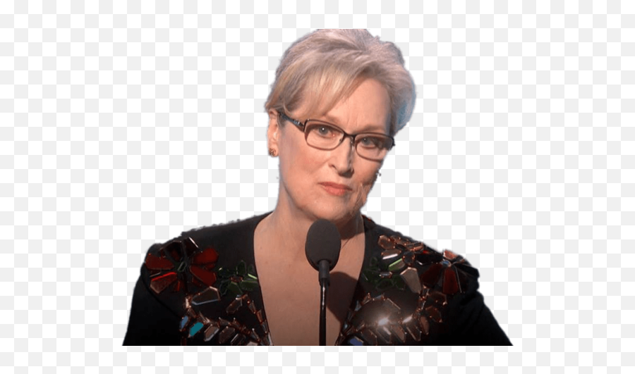 Download Meryl Streep Giving Speech - Meryl Streep Golden Globes Speech Png,Natalie Dormer Png