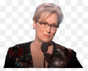 Download Meryl Streep Giving Speech - Meryl Streep Golden Globes Speech Png,Natalie Dormer Png