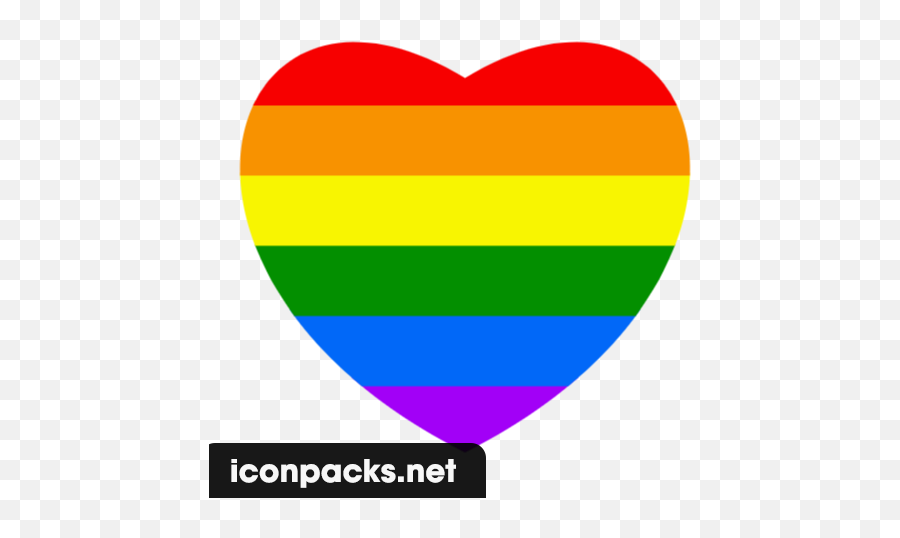Free Rainbow Heart Icon Symbol - Rainbow Heart Png,Rainbow Heart Png