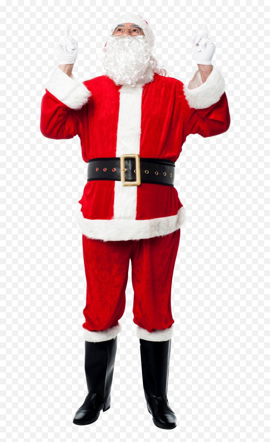 Santa Claus Holding Two Fingers Up Png Image - Purepng Santa Claus Full Body Png,Santa Beard Transparent Background