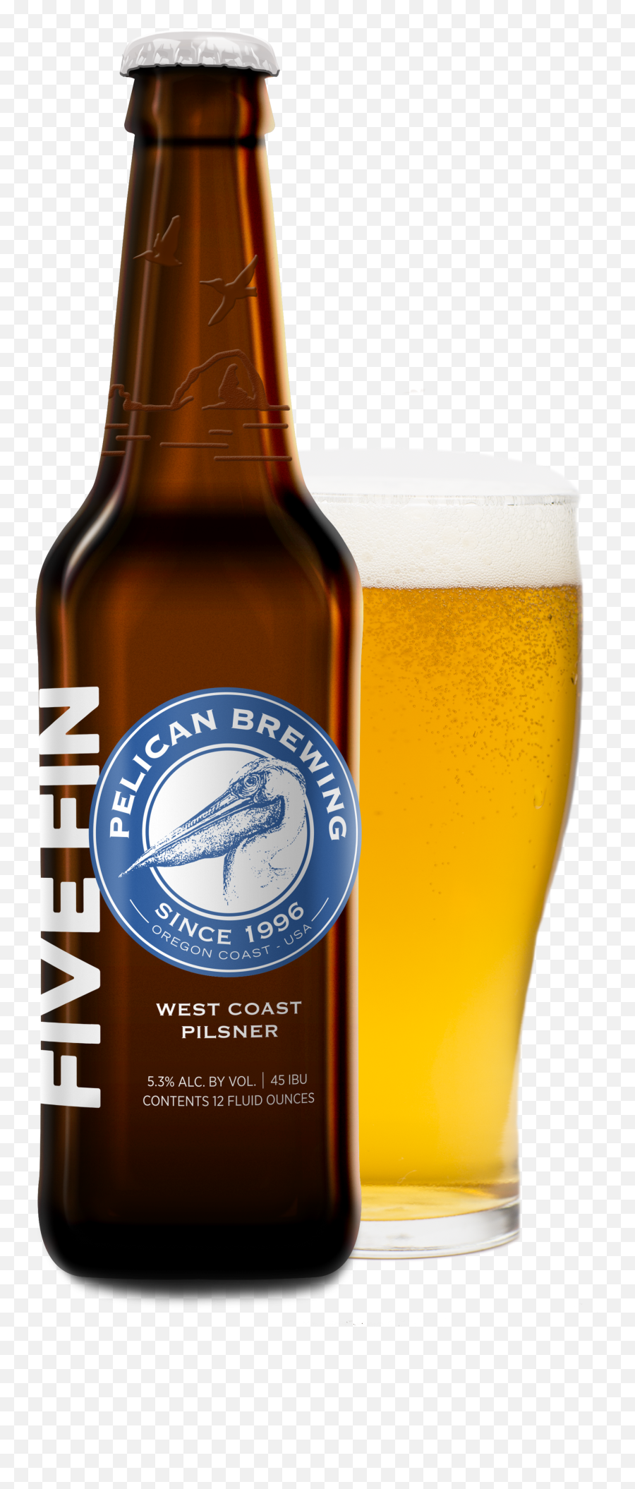 Five Fin Pelican Brewing Company - Pelican Kiwanda Cream Ale Png,Beer Transparent