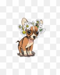 Chihuahua Puppy Euclidean Vector - Brown Deer Png Download Dog Png Cartoon Chivava,Chihuahua Png