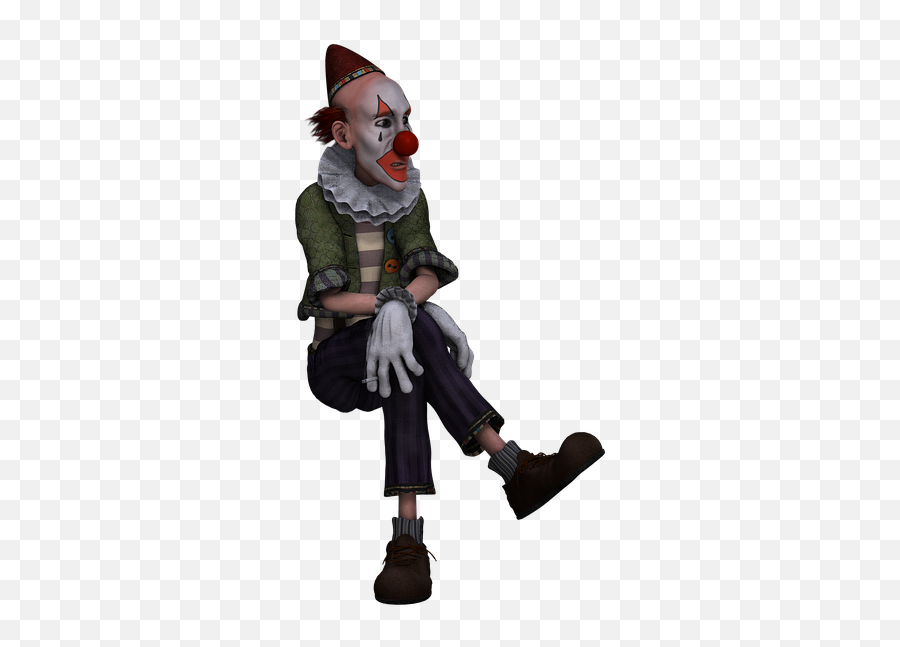 Clown Figure Fantasy Digital - Free Image On Pixabay Sitting Scary Clown Png,Clown Png